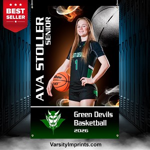 TEAM LOGO Basketball Banner 