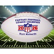 FANTASY FOOTBALL CHAMPIONSHIP CUSTOM DESIGNED FOOTBALL JUST COACH'S NAME 