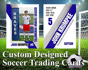 HALFTONE STYLE SOCCER CARD 