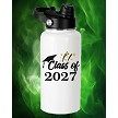 Class of 2027 Fireworks 32 Ounce Water Bottle 
